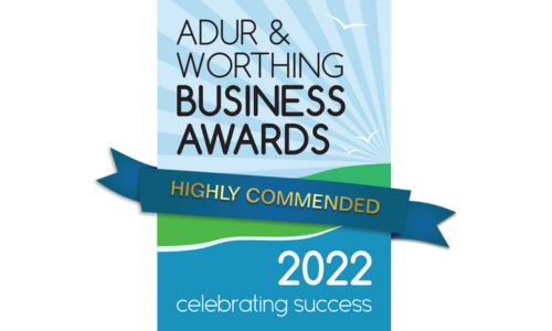 Image Shows Constructive Marketing's Adur and Worthing Business Award Highly Commended 2022